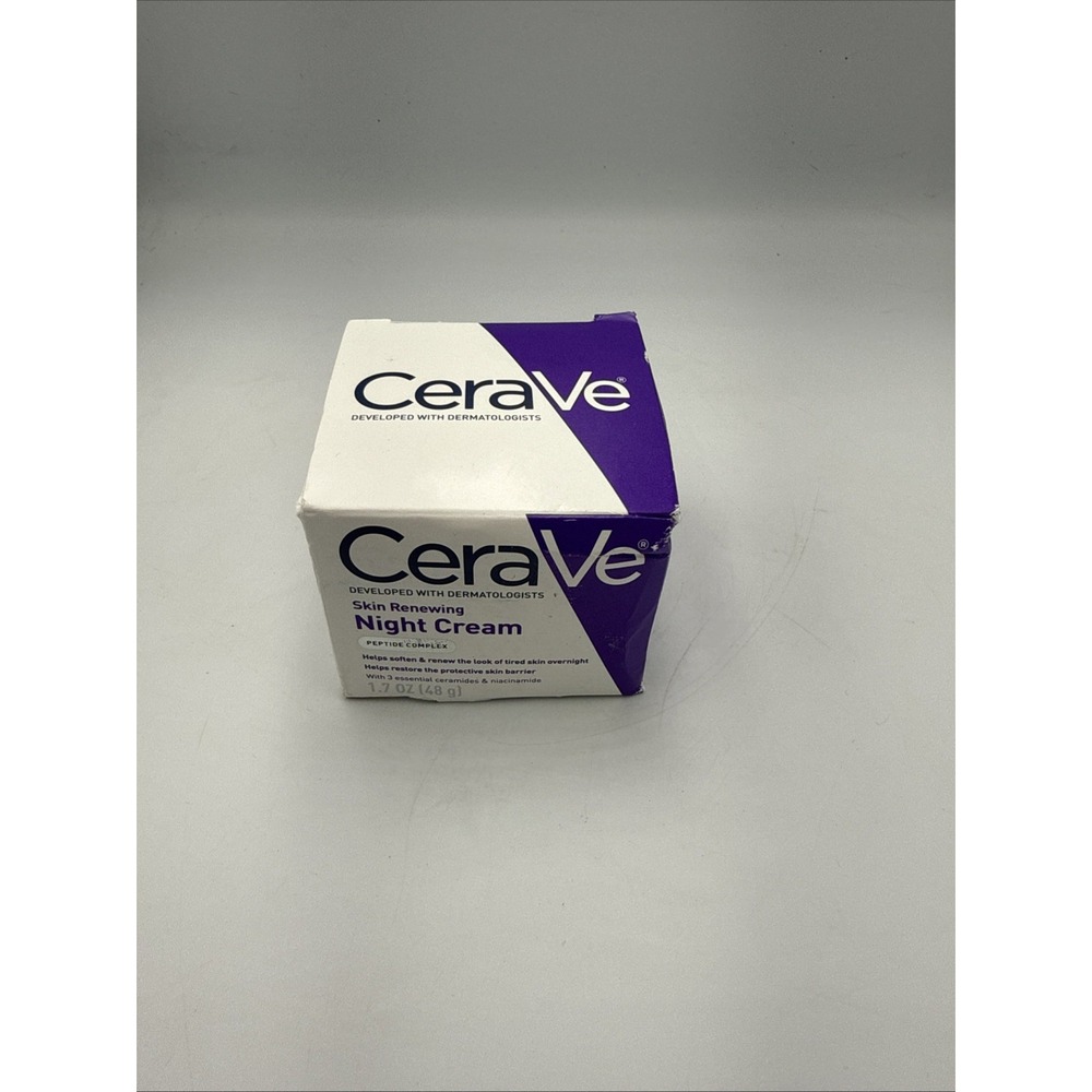 CeraVe Skin Renewing Night Cream 1.7oz Ceramide Peptide‎ Complex NEW IN BOX